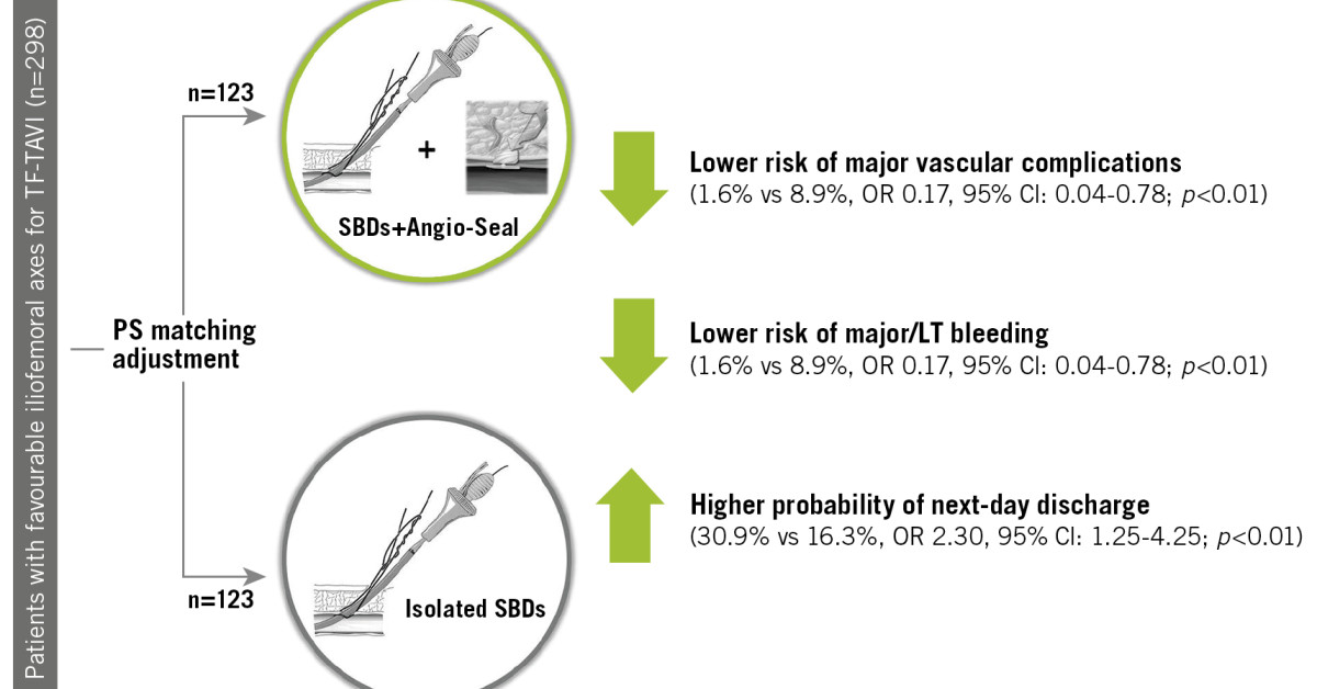 Dual ProGlide versus ProGlide and FemoSeal for vascular access haemostasis  after transcatheter aortic valve implantation