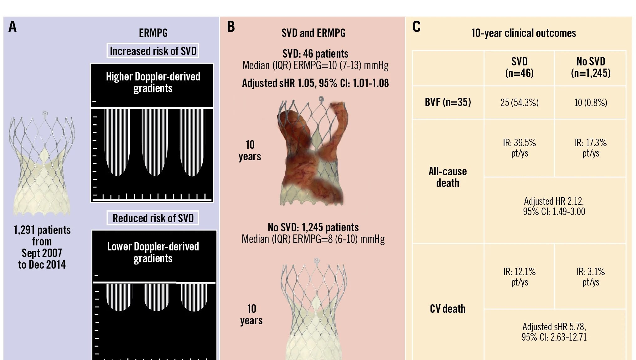 Structural valve deterioration and mortality after TAVI