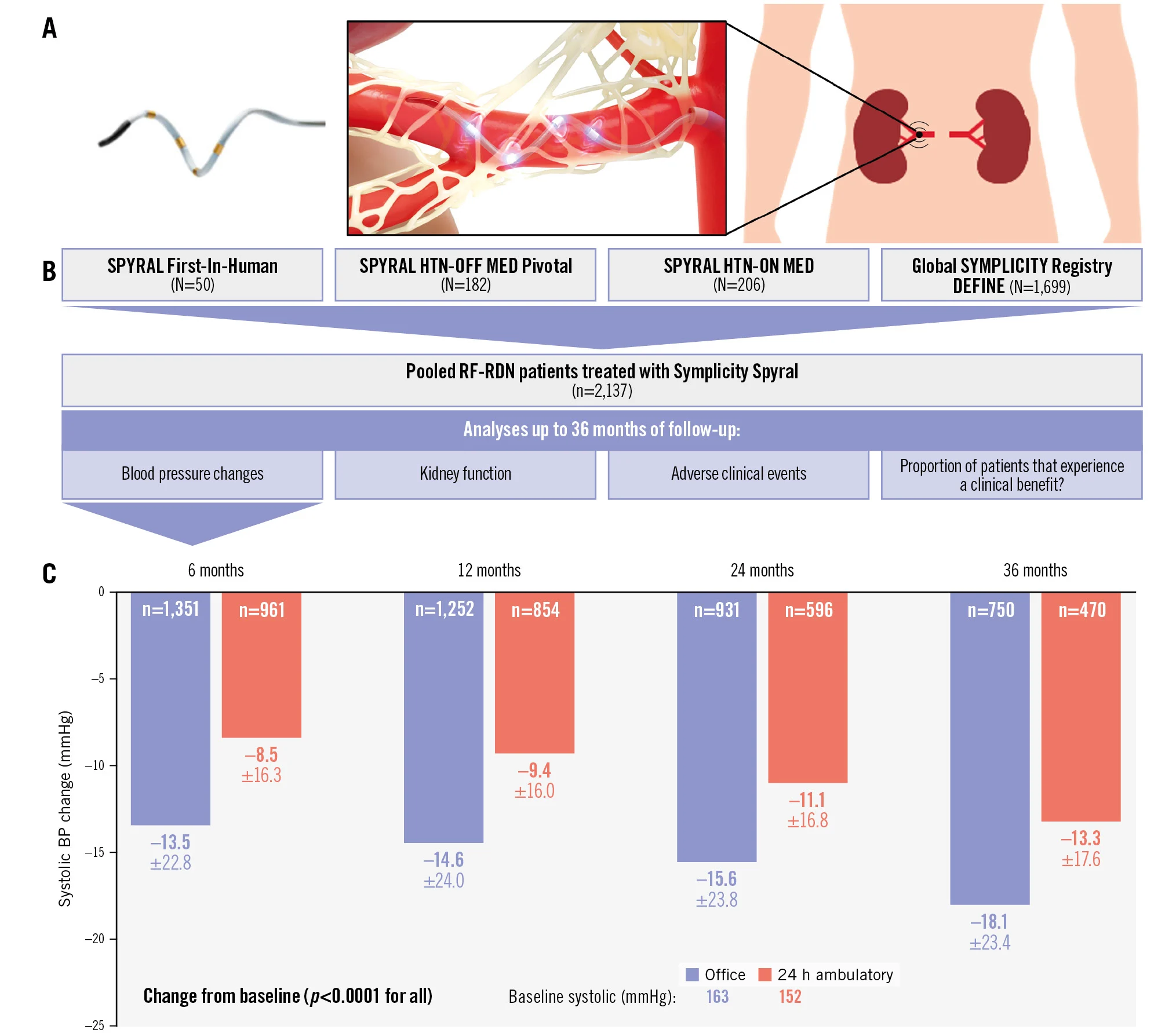 Clinical benefit of RDN through 3 years
